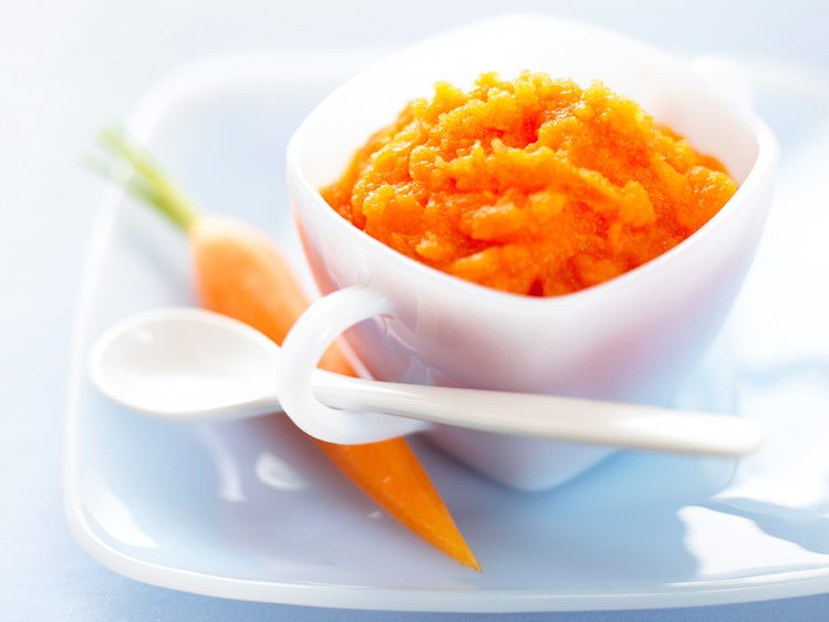 गाजर की puree (carrot puree) baby food in hindi